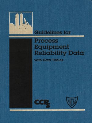 cover image of Guidelines for Process Equipment Reliability Data, with Data Tables